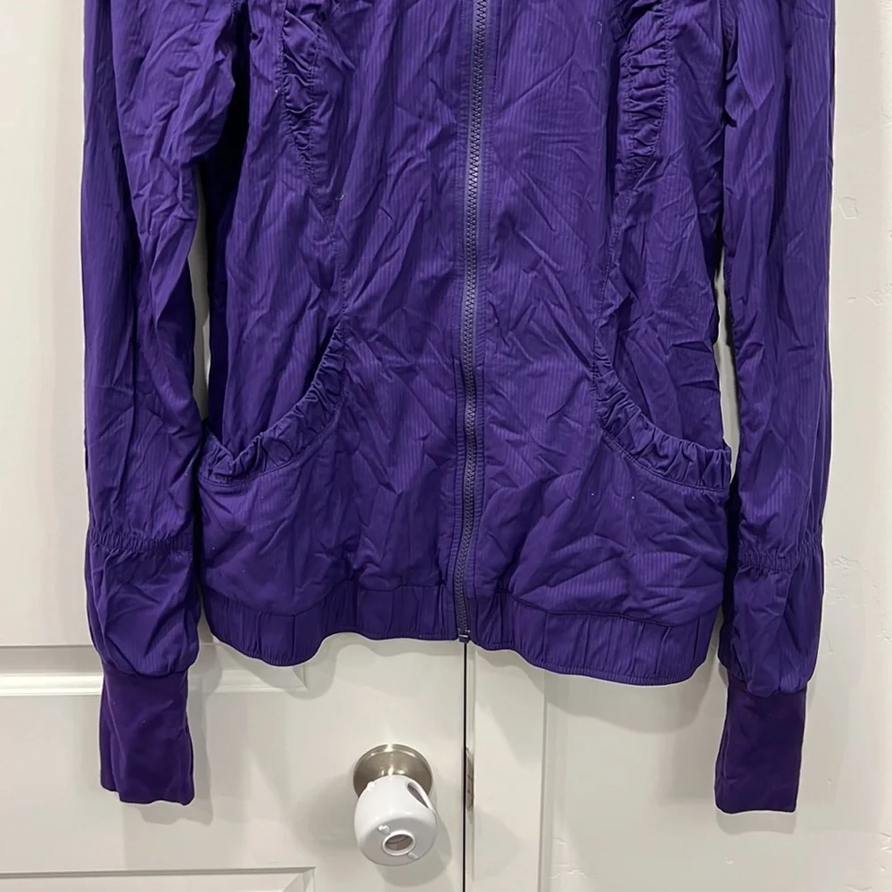 LULULEMON Women's Off To Class Ruched Jacket Size 8 In Purple - Picture 2 of 7